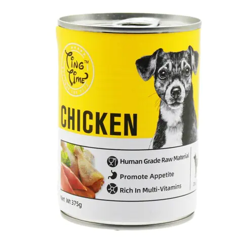 4Pcs Ting Time Dog Can Chicken 375G - Pet Central