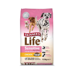 skinners life sensitive chicken 12.5kg