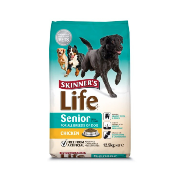 skinners life senior chicken 12.5kg