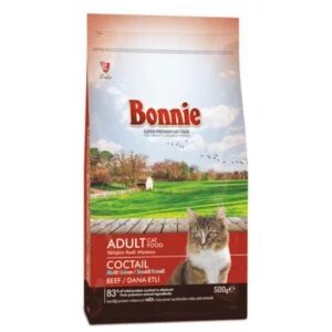 Bonnie Adult Cat Food Cocktail Beef - 0.5 Kg