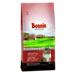 Bonnie Adult Cat Food Cocktail Beef - 1.5 Kg