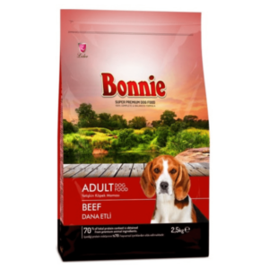 Bonnie Adult Dog Food Beef - 2.5 Kg