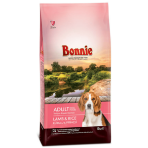 Bonnie Adult Dog Food Lamb And Rice - 15 Kg