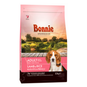 Bonnie Adult Dog Food Lamb And Rice - 2.5 Kg