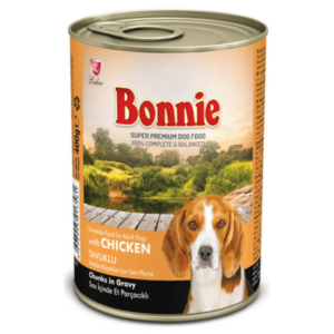 Bonnie Canned Dog Food With Chicken - Chunks In Gravy - 415 Gr