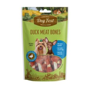 dog fest duck meat bones 55g