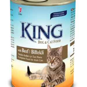 King Canned Cat Food With Beef - 415 Gr