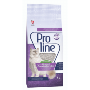 Proline Bentonite Clumping Cat Litter - Lavender Scent - 5 L