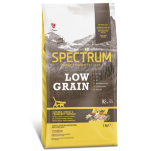 Spectrum Low Grain Adult Cat Food Chicken, Turkey & Cranberry - 2 Kg
