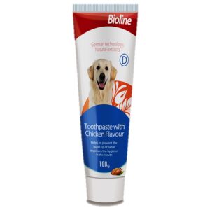 bioline toothpaste with chicken flavor 100g