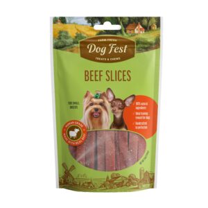 dog fest beef slices for small breeds